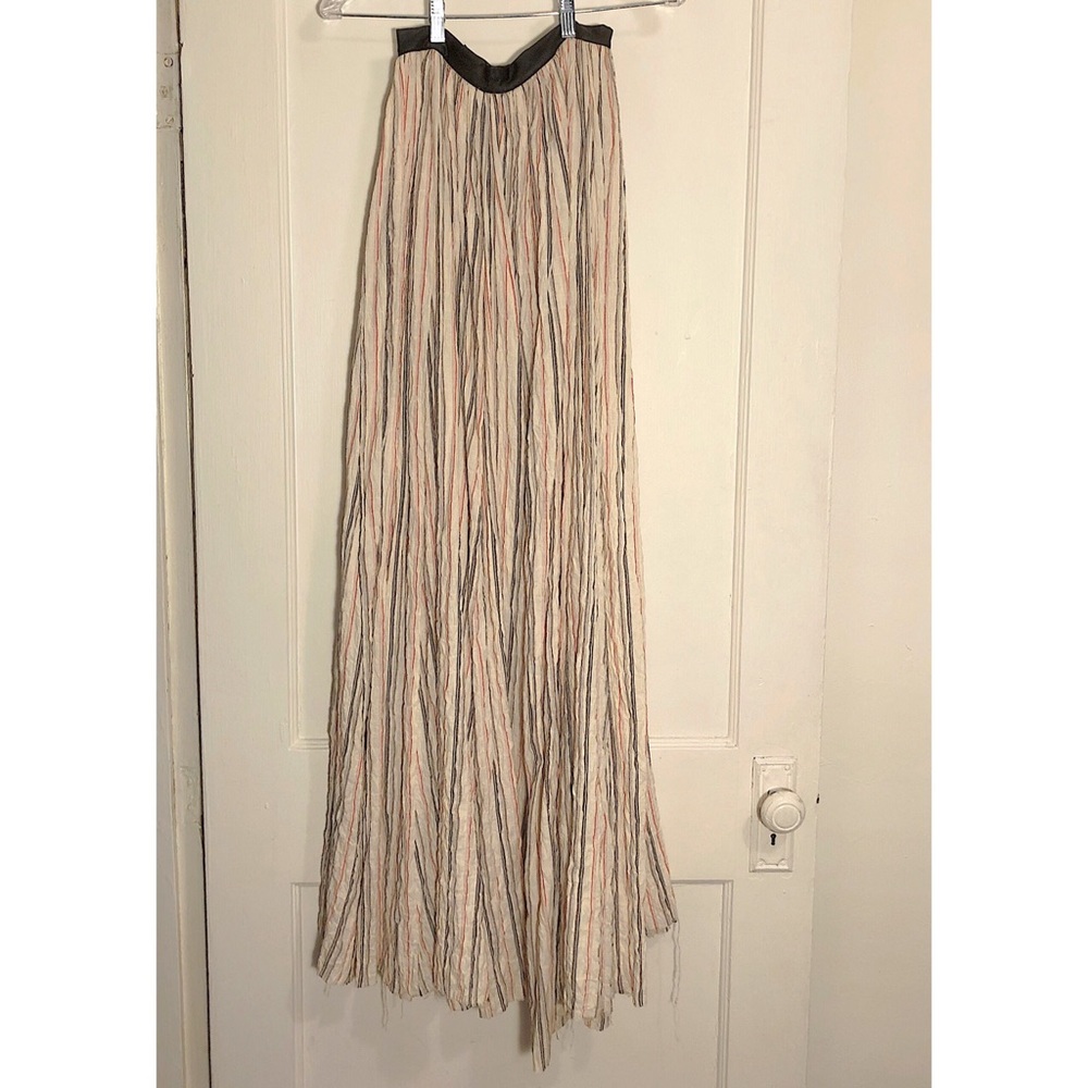 Heidi Merrick Maxi Skirt Vegan Leather, Sz 4